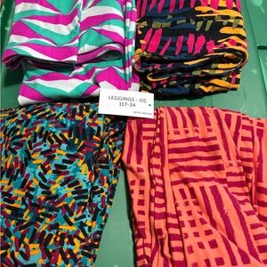 Lularoe os bundle of leggings new with tag